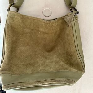 Bdg suede bucket bag